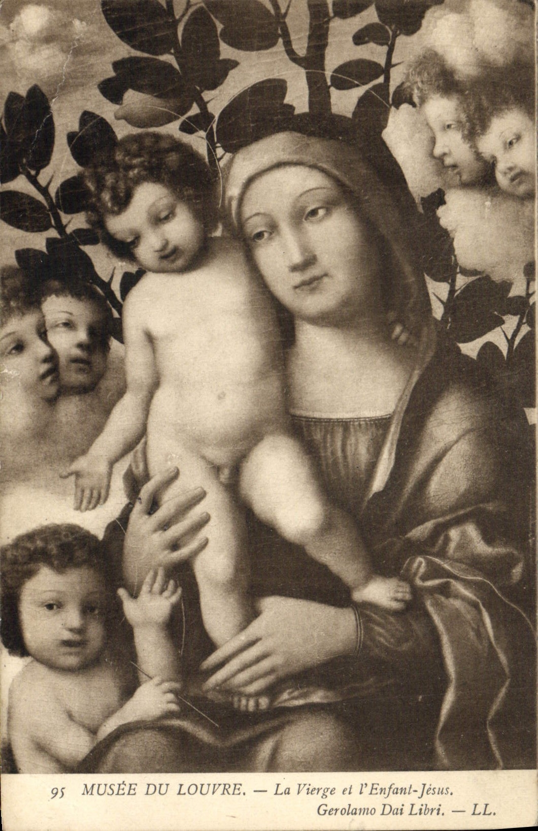 CPA Musee du Louvre La Vierge et l'Enfant Jesus Gerolamo Dai Libri 