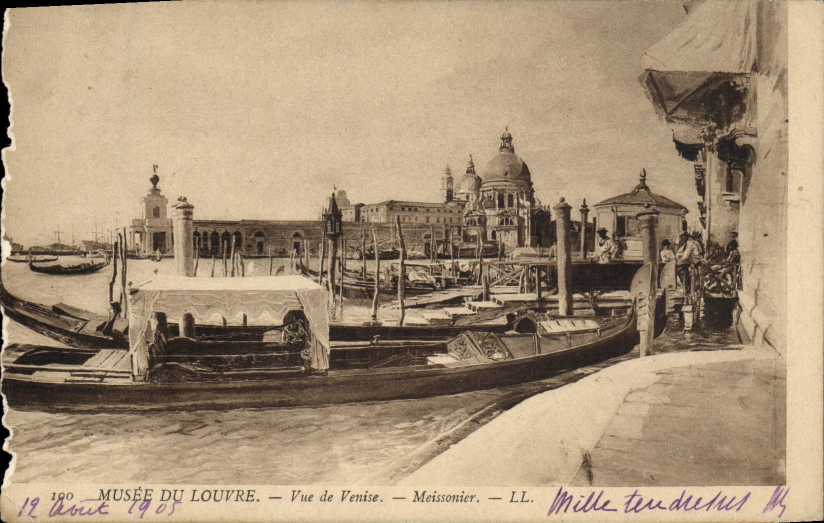 CPA Musee du Louvre Vue de Venise Meissonier 