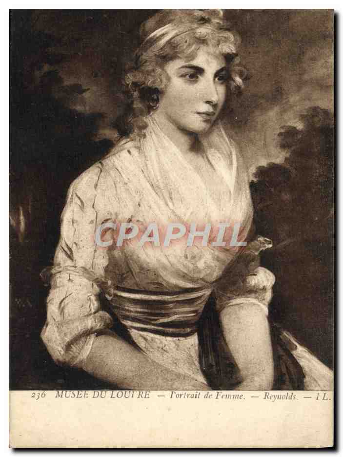 CPA Musee du Louvre Portail de Femme Reynolds 