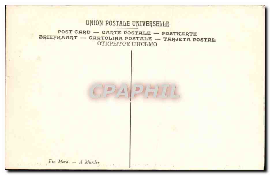CPA Carolus Duran L'Assassine Musee De Lille  — Rückseite