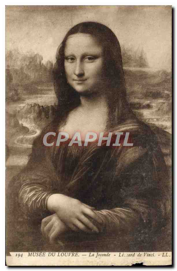 CPA Musee De Louvre La Joconde Leonard de Vinci 