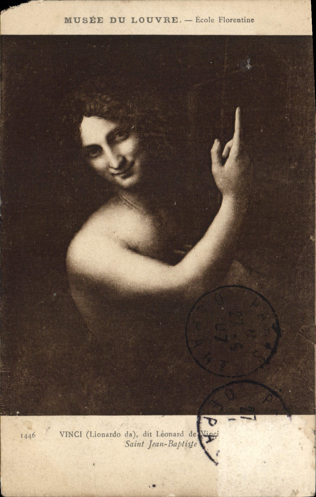 Saint Jean-Baptiste — Florentinische Schule — Louvre-Museum, Nr. 1446