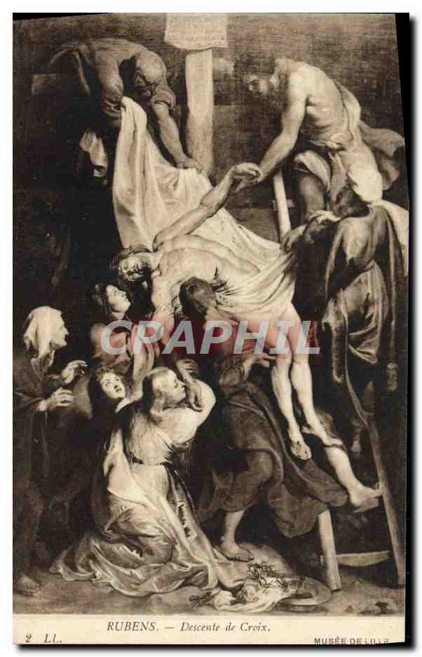 CPA Rubens Descente de Croix Musee de Lille 
