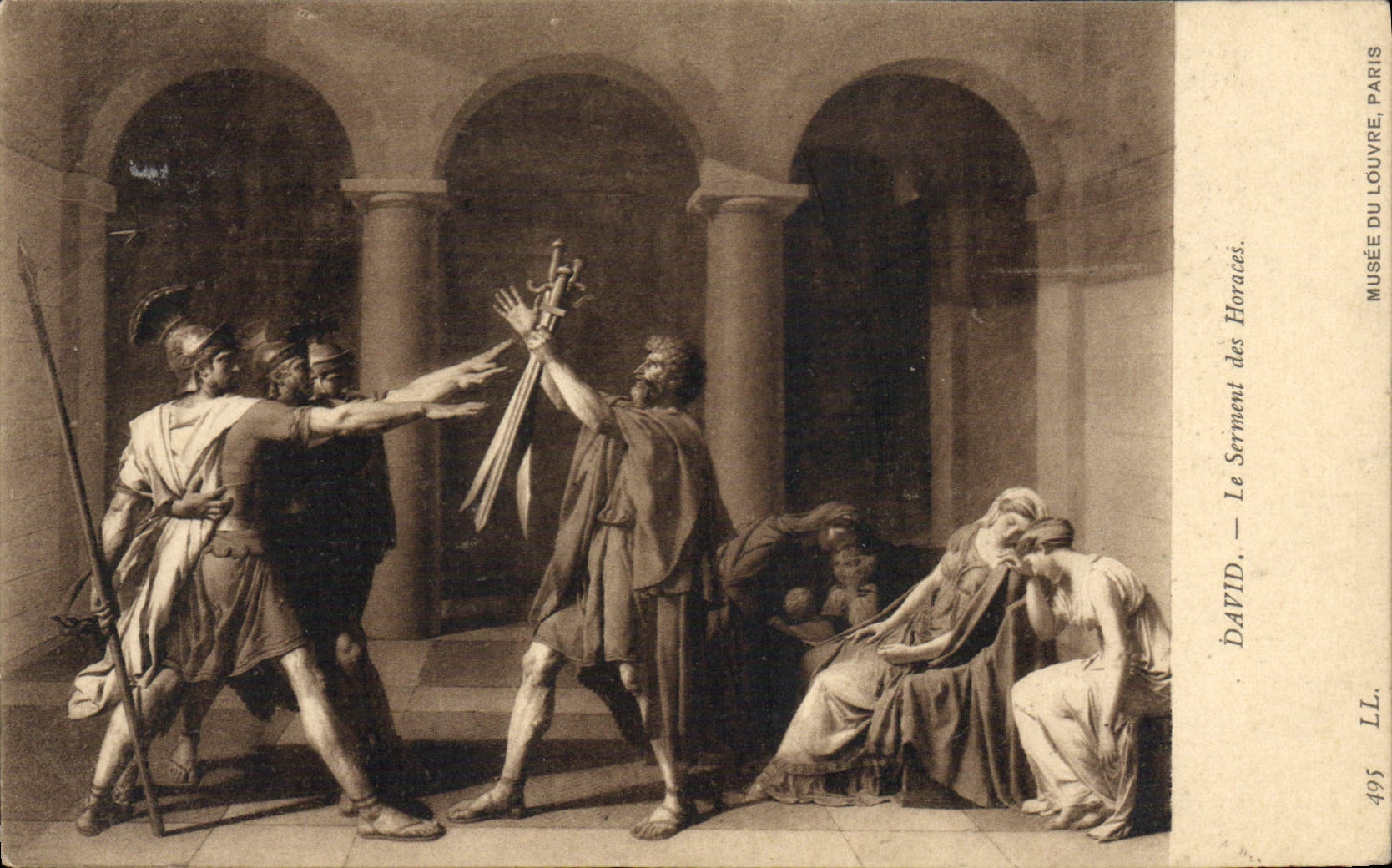 CPA David Le Serment des Horaces Musee de Louvre Paris 