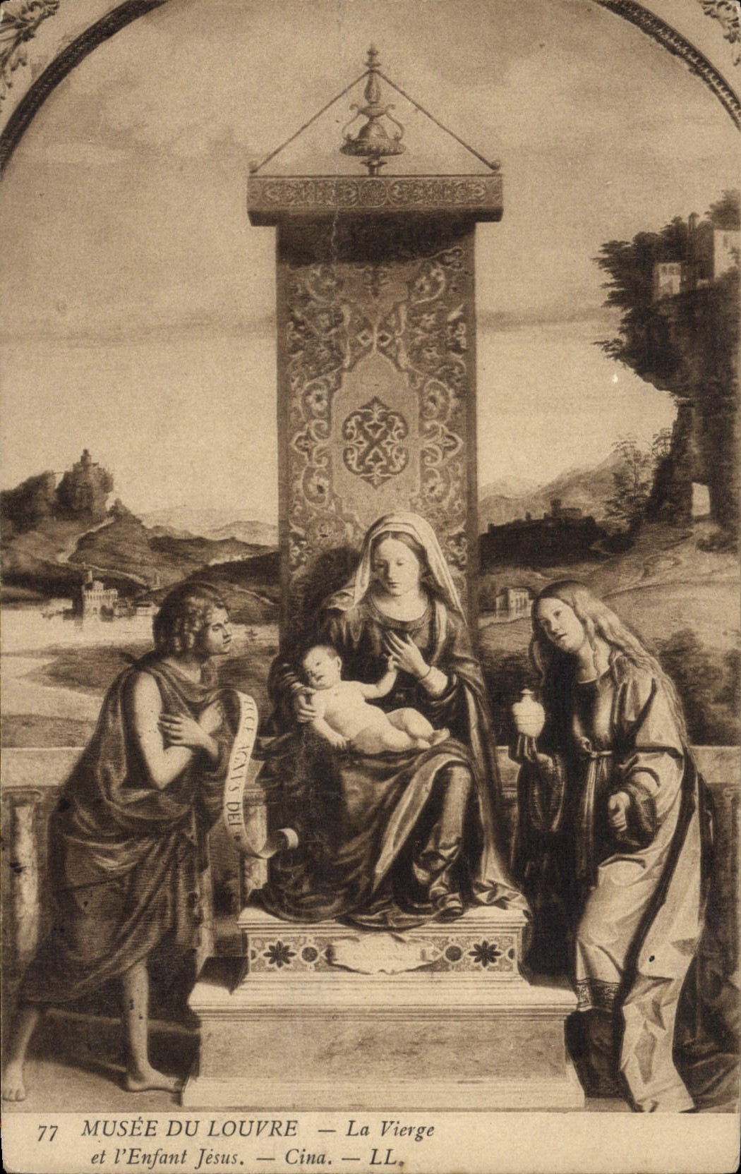 CPA Musee du Louvre La Vierge et l'Enfant Jesus Cina 