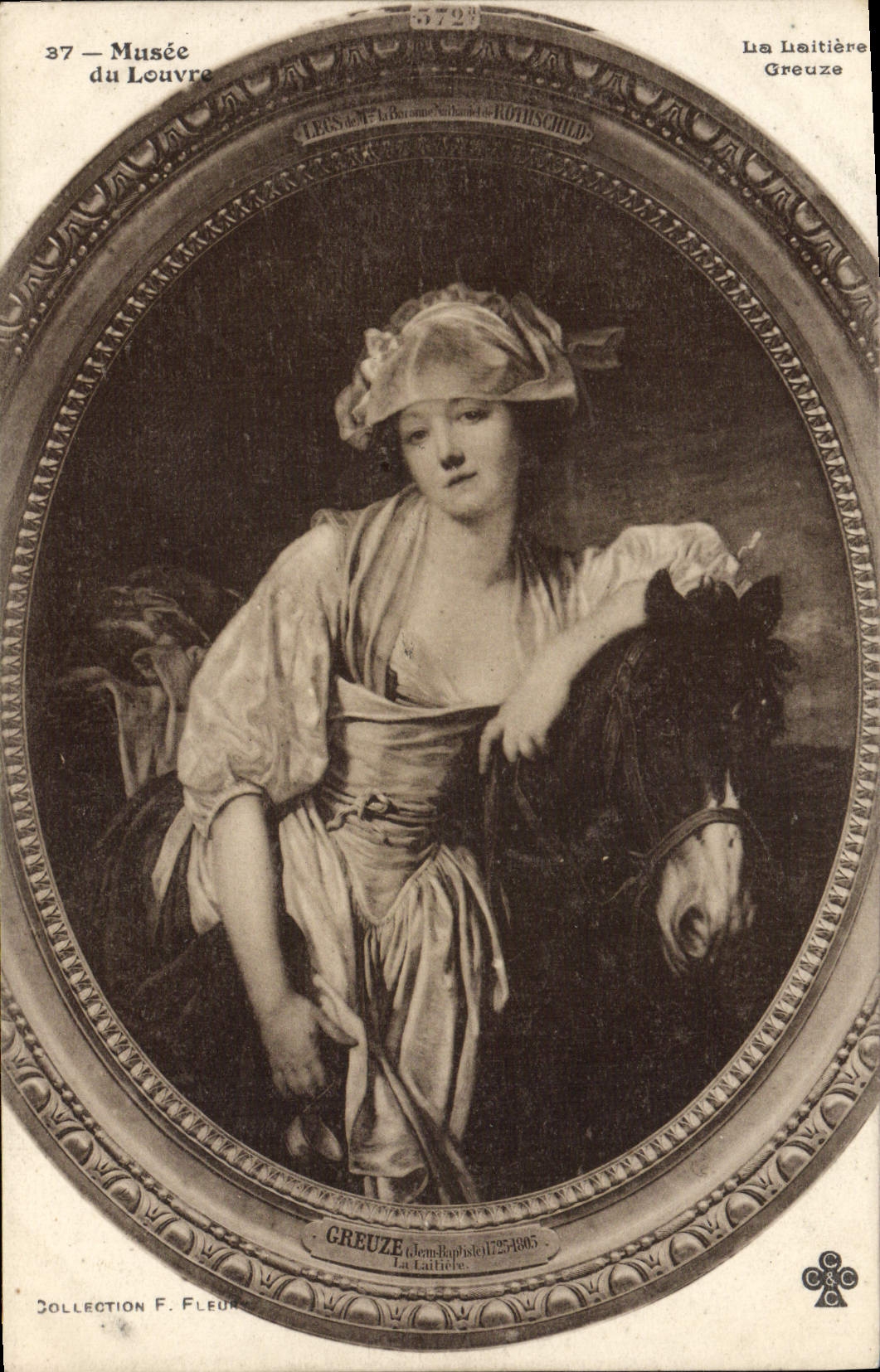 CPA Musee du Louvre La laitiere Greuze 