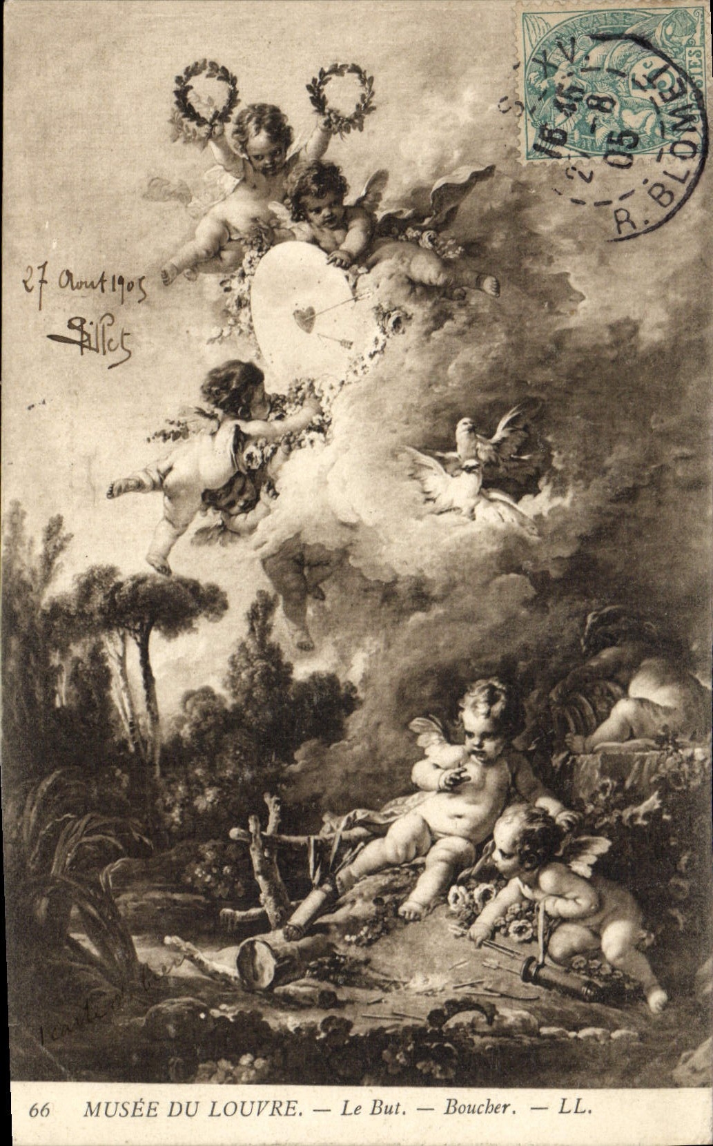 CPA Musee du Louvre Le But Boucher