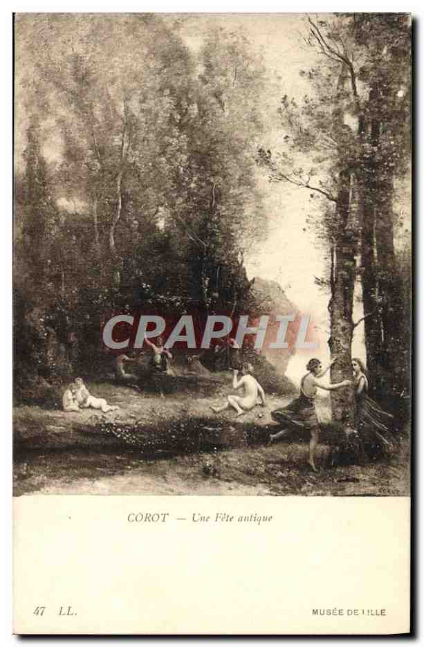 CPA Corot Une Fete antique Musee de Lille 