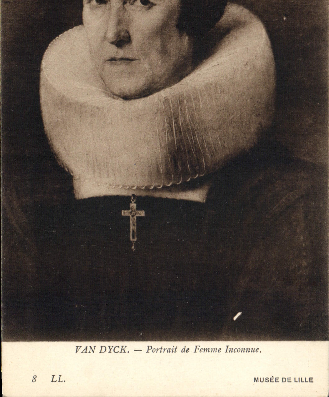 CPA Van Dyck Portrait de Femme Inconnue Musee de Lille 