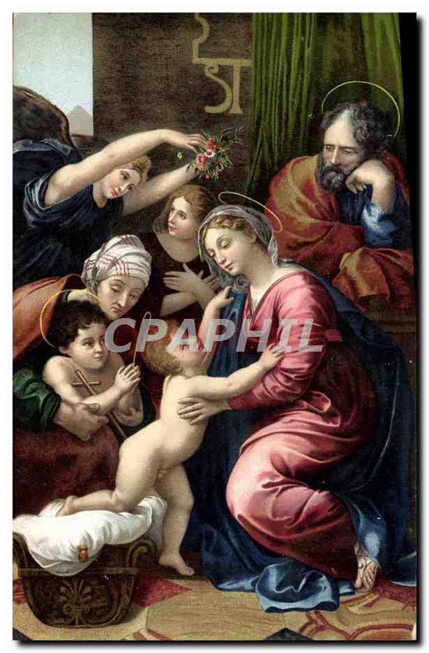 CPA Santa Familla Raffaello