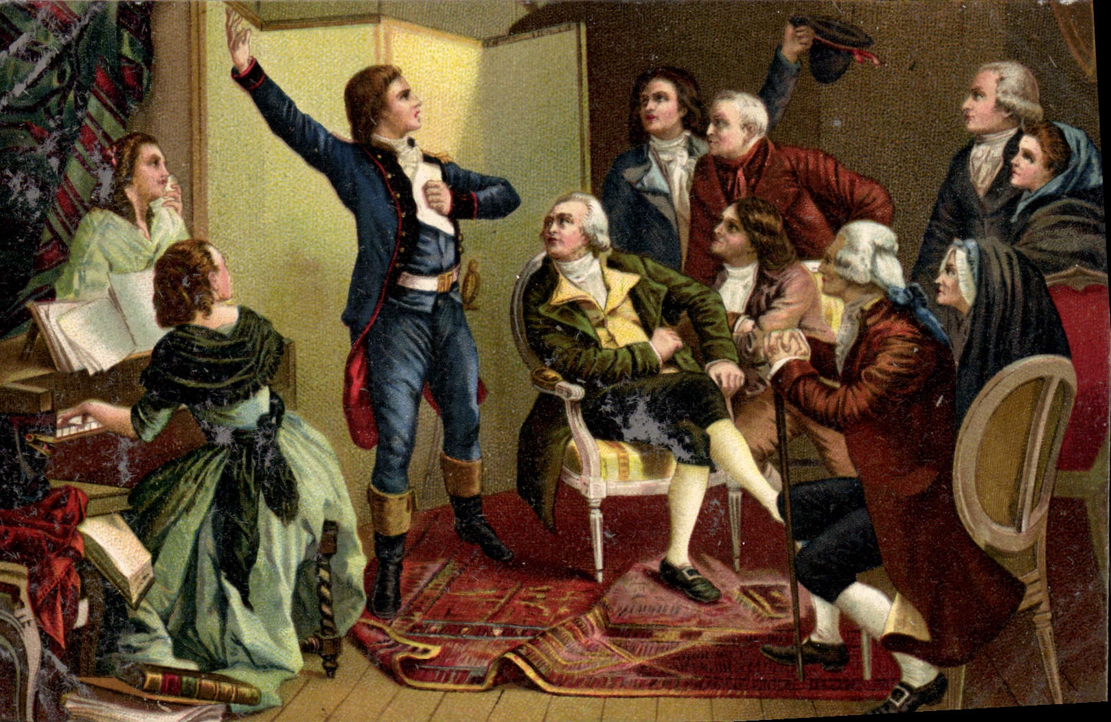 CPA Rouget de Lisle chantant la Marseillaise Pils Louvre 