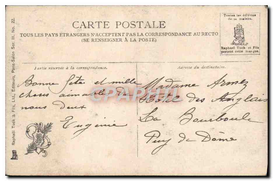CPA Salon 1906 Ch Crcs Marivaudage  — Verso