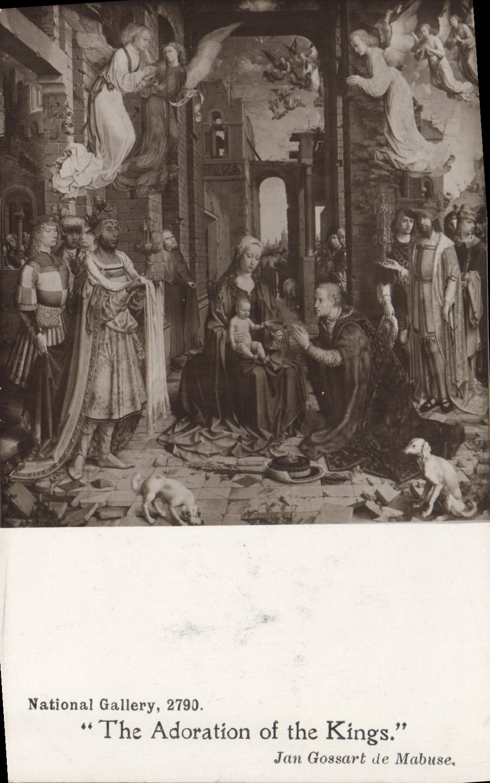 CPA National Gallery The Adoration of the Kings Jan Gossart de Mabuse 