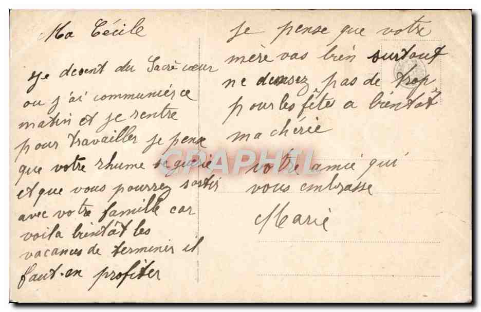CPA L'etoile de Bethleem Ange — Rückseite