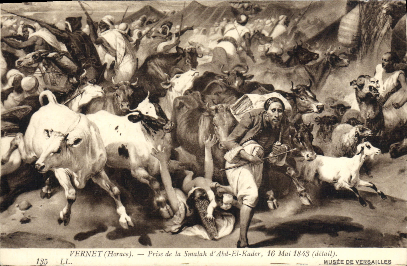 CPA Vernet Prise de la Smalah d'Abd El Kader Musee de Versailles 
