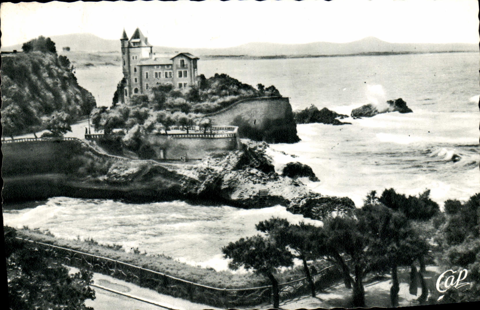 CPM Biarritz Villa Belza et Port Vieux 