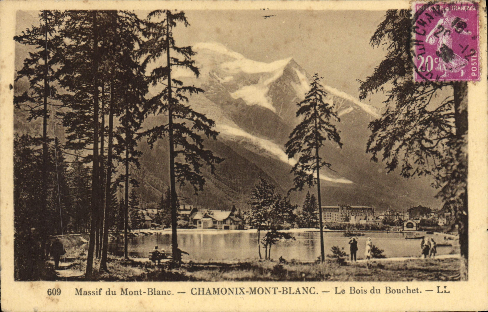 CPA Massif du Mont Blanc Chamonix Mont Blanc Le Bois du Bouchet 