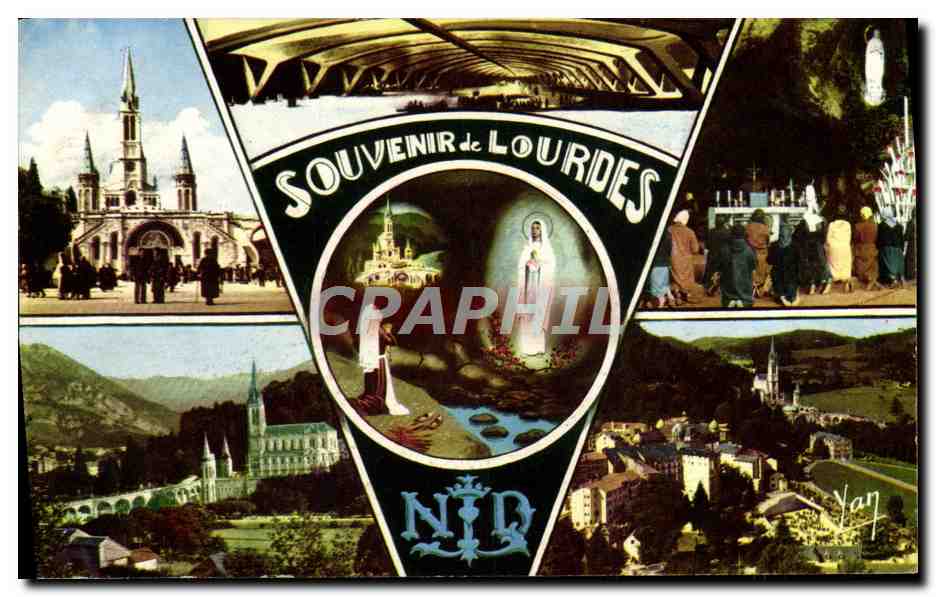 CPM Souvenir de Lourdes 