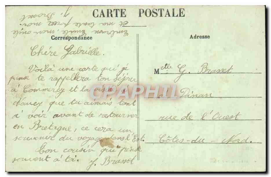 CPA Nancy Vue generale prise depuis Saint Epvre  — Verso