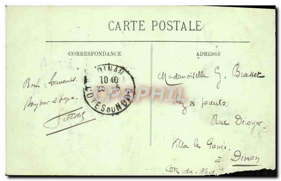 CPA Le Havre Notre Dame et la Rue de Paris  — Rückseite
