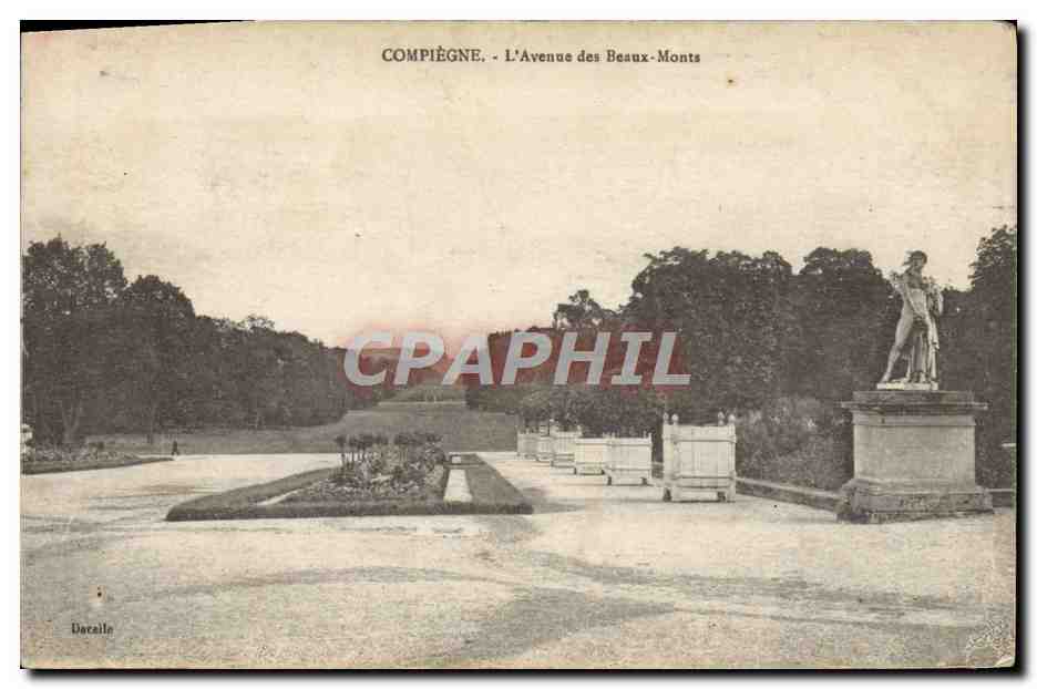 Compiègne - Die Avenue des Beau-Monts — Datablelle, Seriennummer nicht sichtbar
