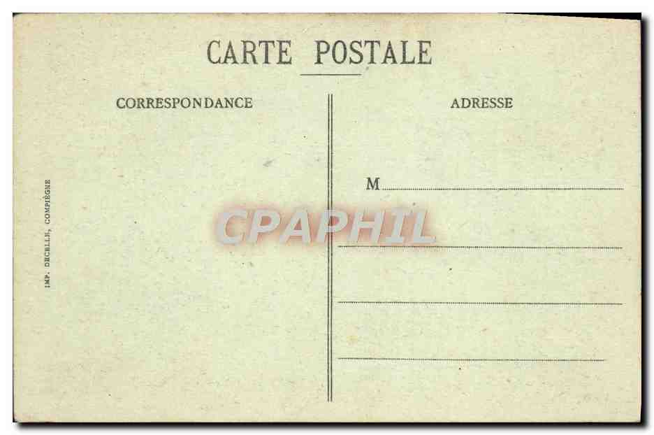 Compiègne - Die Avenue des Beau-Monts — Datablelle, Seriennummer nicht sichtbar — Rückseite