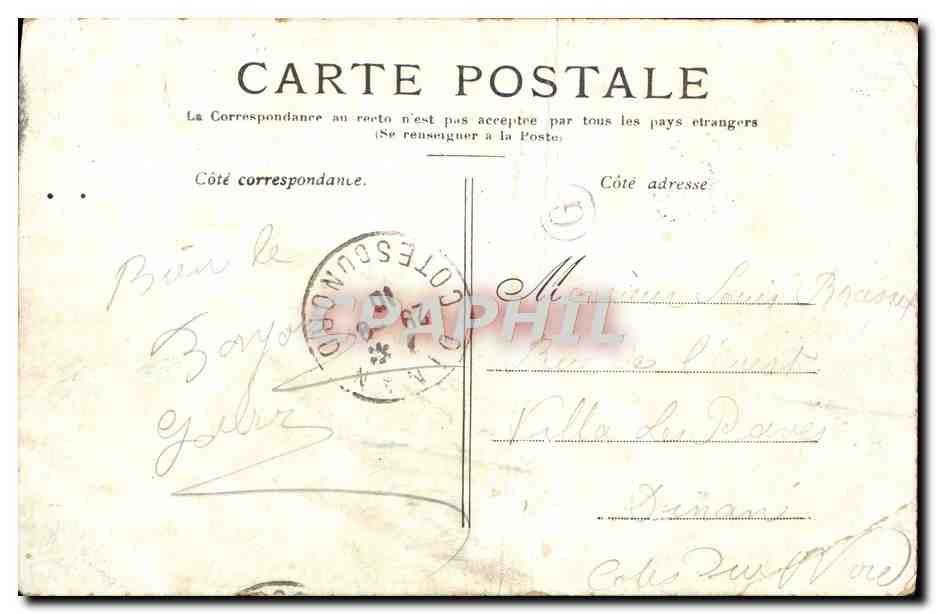CPA Paris Notre Dame  — Verso