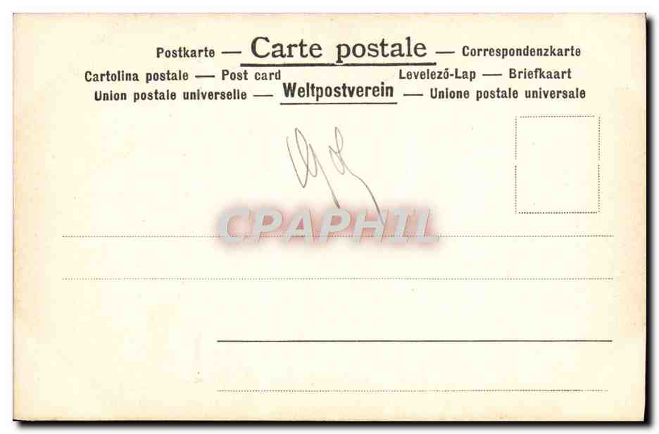 CPA B Denner Etn aller Mann  — Verso