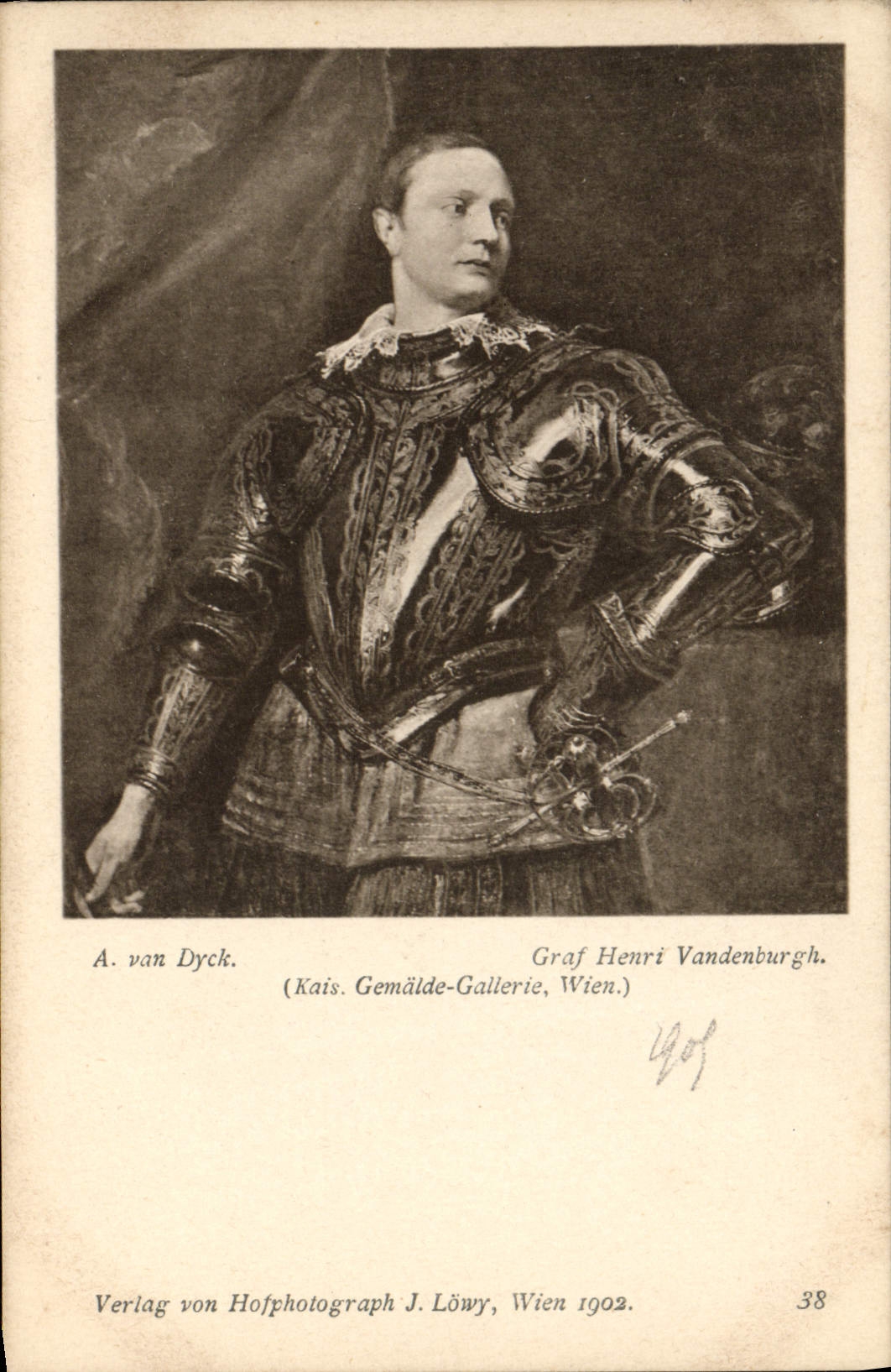 CPA A van Dyck Graf Henri Vandenburgh