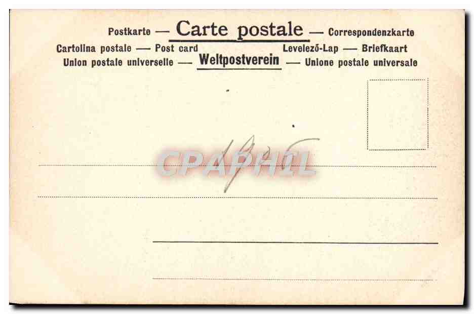 CPA A van Dyck Graf Henri Vandenburgh — Verso