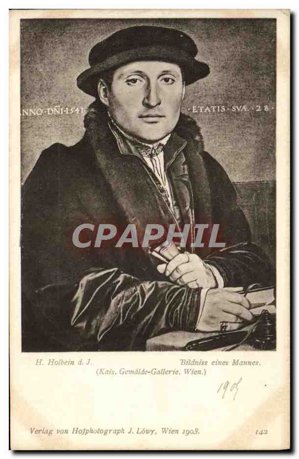 CPA J Holbein d j Bildniss eines Mannes 