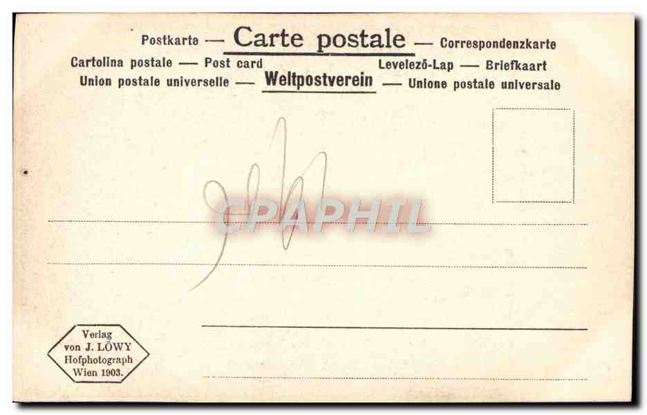 CPA Velazquez Infantin Maria Theresia — Verso