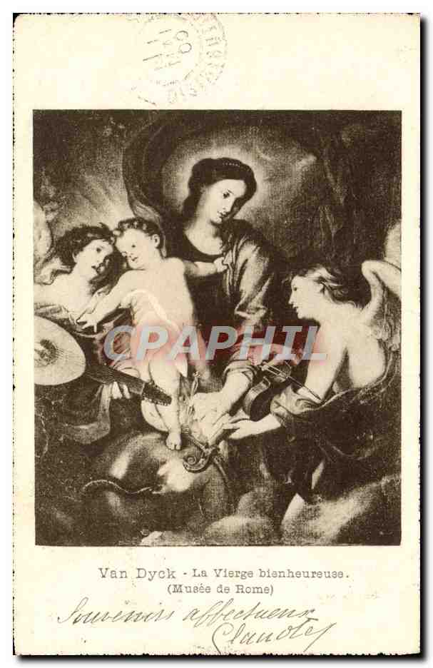 CPA Van Dyck La Vierge Bienheureuse Musee de Rome