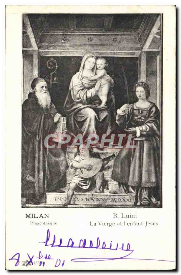 Milan - La Vierge et l'enfant Jésus — B. Luini — Pinacothèque