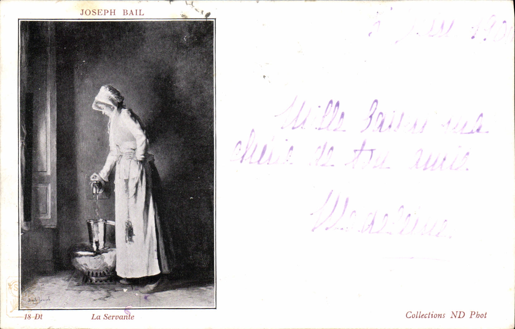 CPA Milan La Servante Joseph Bail