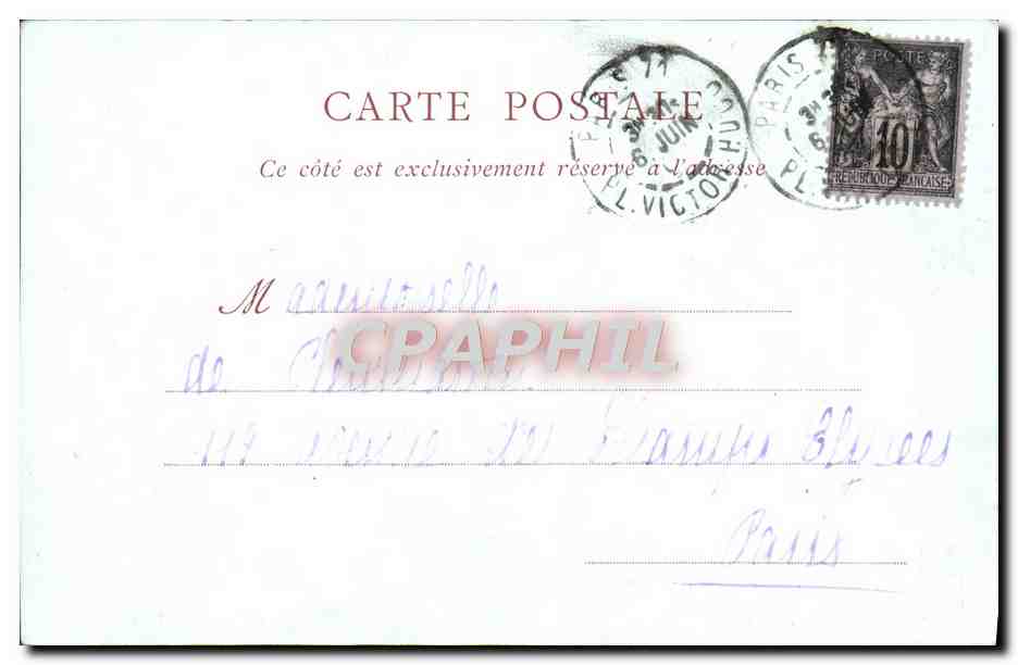 CPA Milan La Servante Joseph Bail — Verso