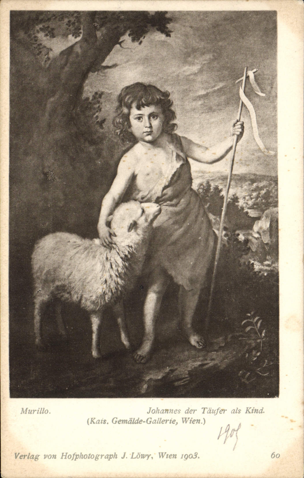 CPA Murillo Johannes der Taufer als Kind 