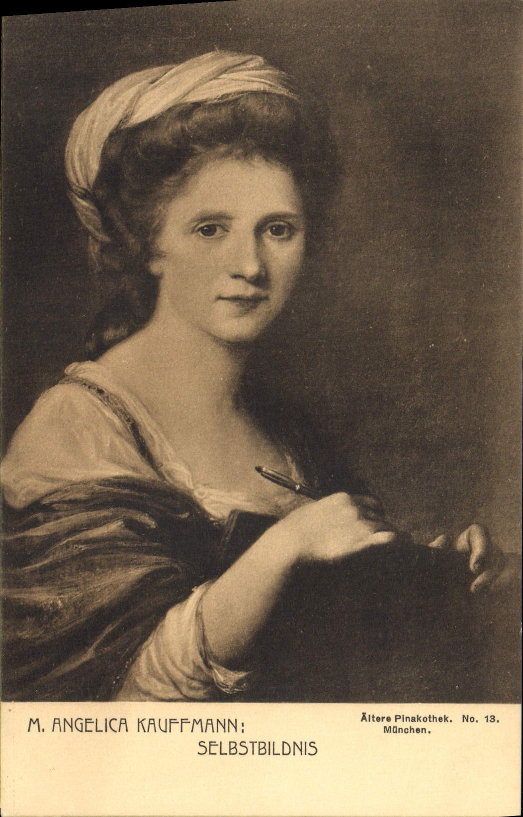 CPA Angelica Kauffmann Selbstbildnis