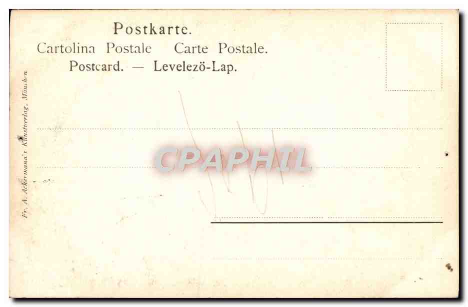 CPA Van Dyck Selbstbildnis Portrait de l'artiste — Verso