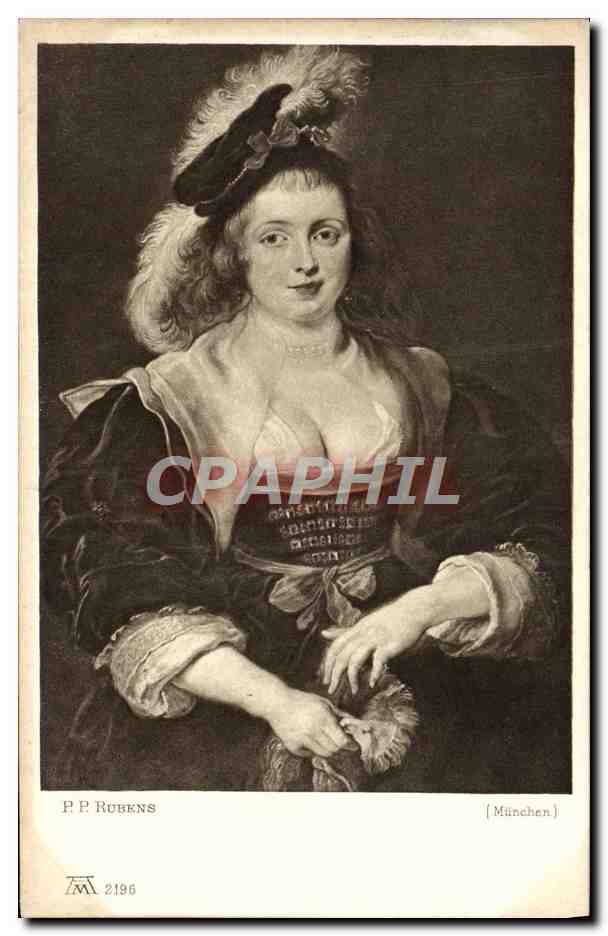Portrait de femme — P. P. Rubens — éditeur F. A. Ackermann, série 2196