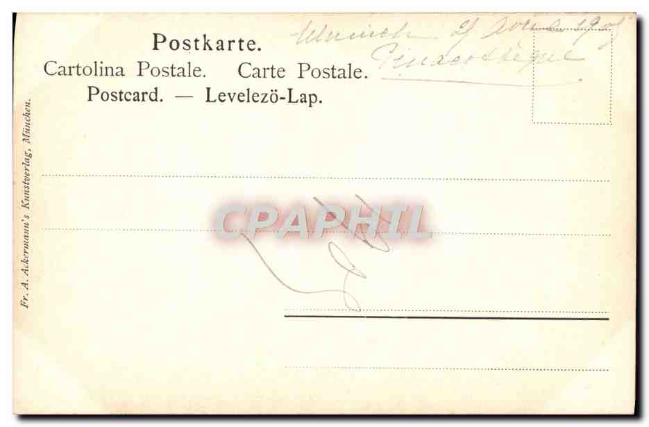 CPA Van Dyck Traubenesser Degustateur de raisin — Verso