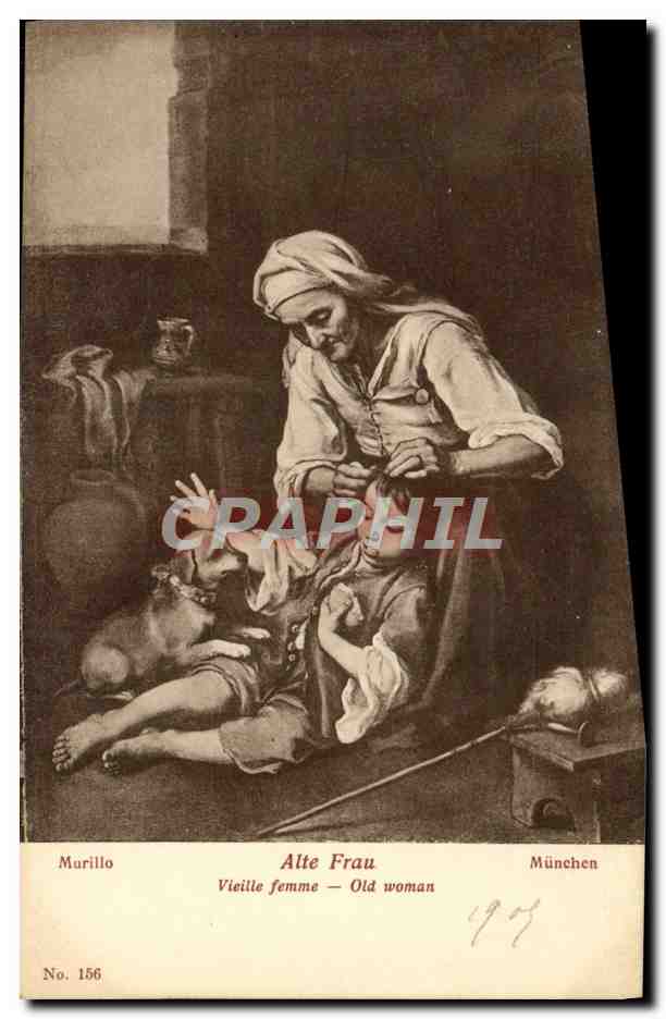 CPA Alte Frau Vieille Femme Munchen