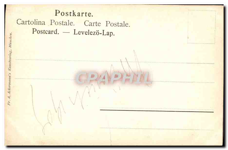 CPA Alte Frau Vieille Femme Munchen — Verso