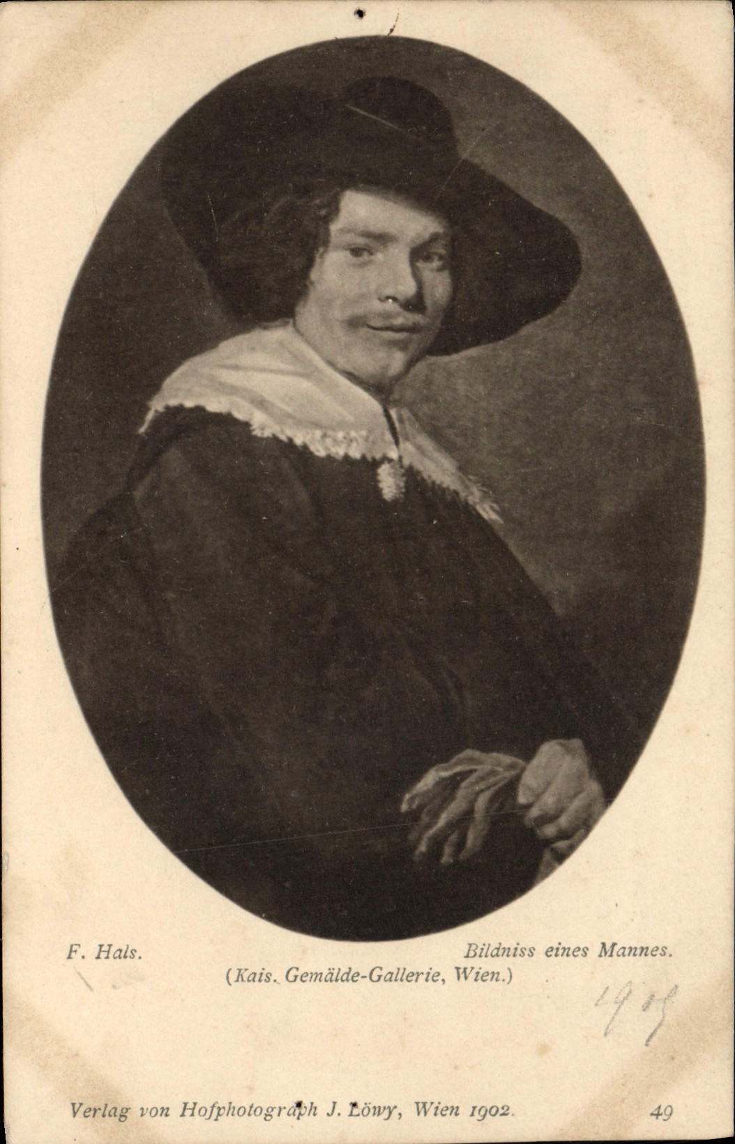 CPA Bildniss Eines Mannes Hals 
