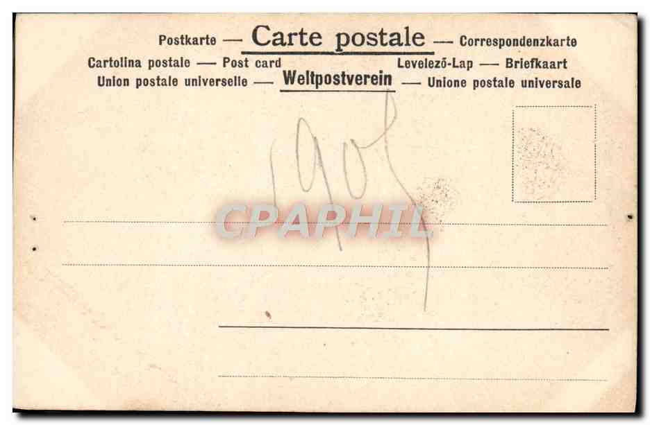 CPA Bildniss Eines Mannes Hals  — Verso