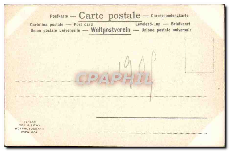 CPA Correggio Jupiter Und Jo — Verso