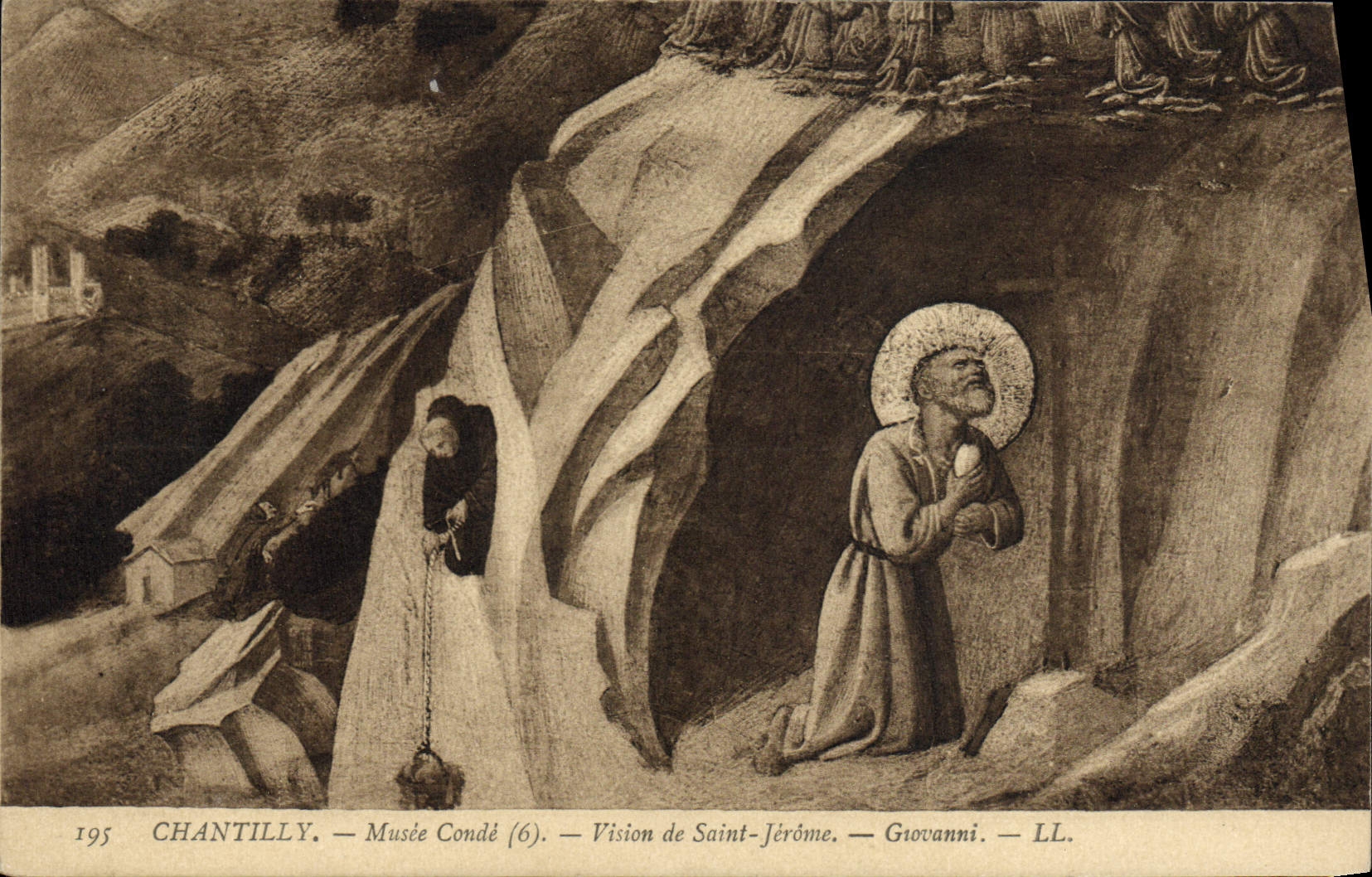 CPA Chantilly Musee Conde Vision de Saint Jerome Giovanni