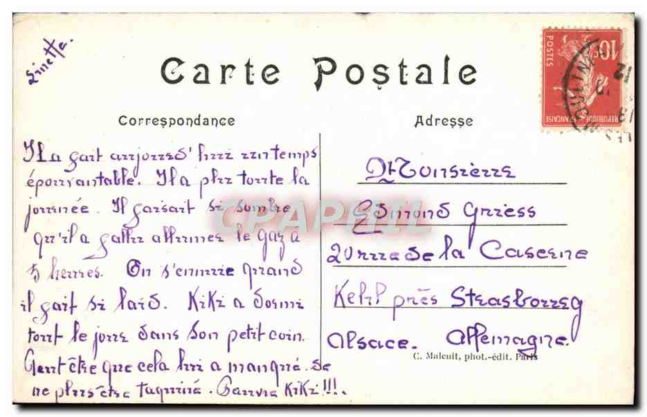 CPA Humbert L'idee de Patrie Pantheon Paris  — Verso