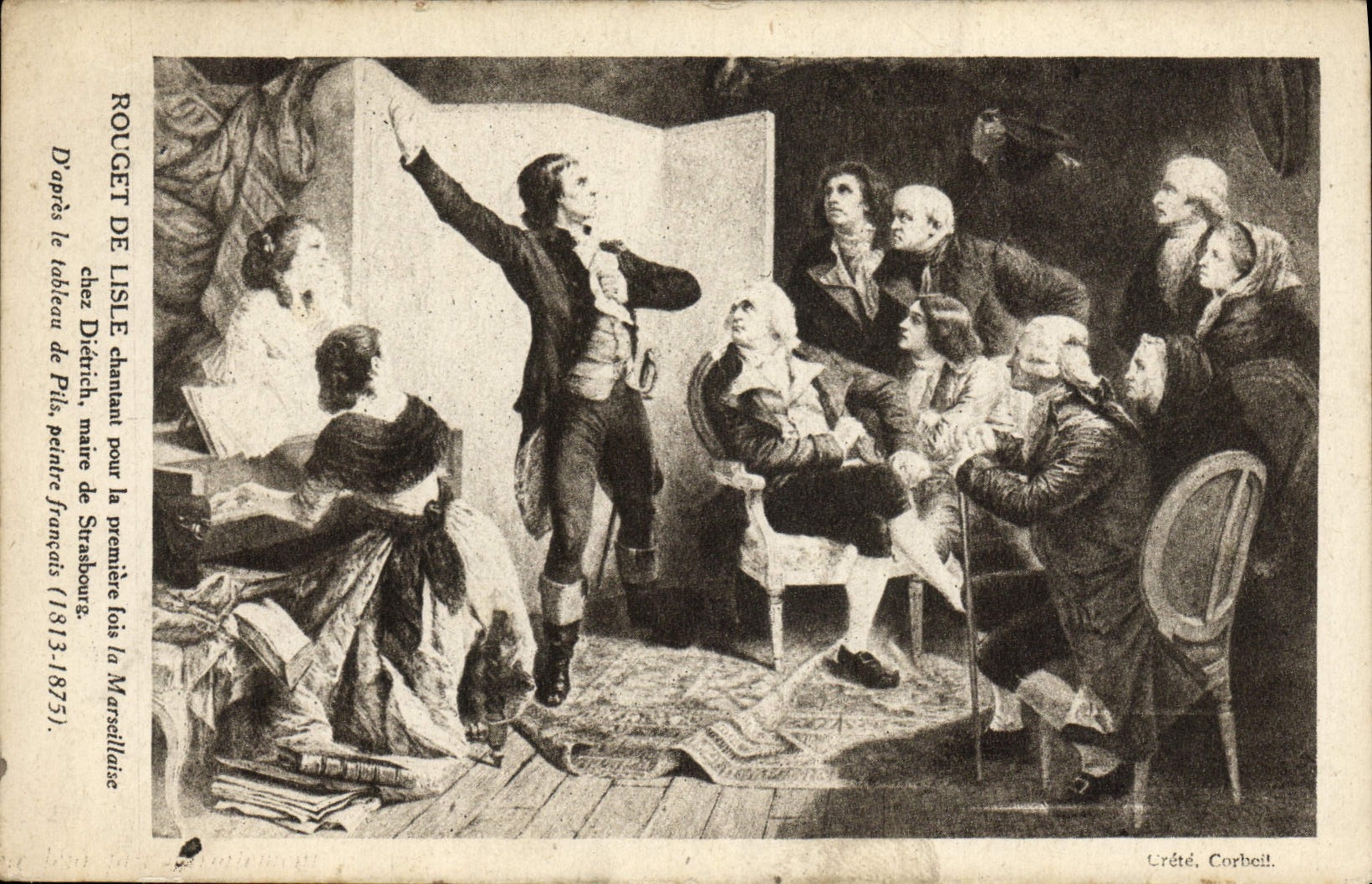 CPA Rouget de Lisle La Marseillaise