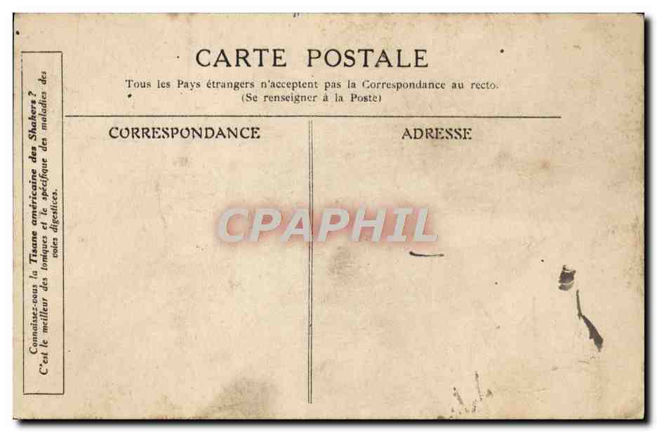 CPA Rouget de Lisle La Marseillaise — Verso